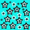 black and white stars