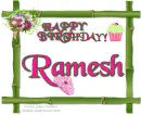 Ramesh - Happy Birthday - Flowers - Crown