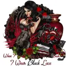 I wear black lace