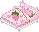 Strawberry Room Bed