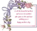 HAPPY MOTHER'S DAY