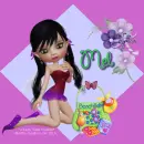 Mel - Beach Babe - Flowers - Butterfly