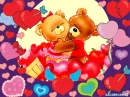 bears with hearts 
