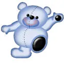 Blue Dancing Bear