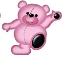 Pink Dancing Bear