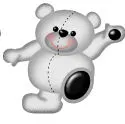 White/grey Dancing Bear