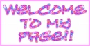 welcome to my page