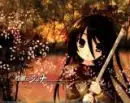 girl with stick
