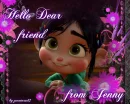 Hello dear friend- from jenny