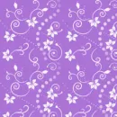 Flowers on Purple -Seamless