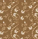 Flowers on Dark Brown
