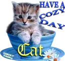 Have A Cozy Day -Cat