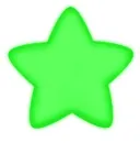 Lime Green Star