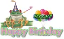 Ricky Happy Birthday Frog