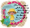 Girl Dancing in the rain Friend Friendship