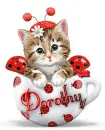 Kitty In A Cup ~ Dorothy