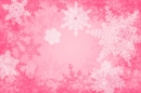 Pink Snowflake Background