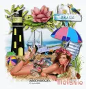 Beach/girl laying on beach/Melanie