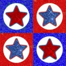 Fourth of July Stars seamless background