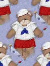 Fourth of July Teddy seamless background