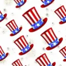 Uncle Sam Hats seamless background