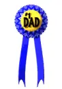 Number 1 Dad ribbon