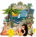 Beach/girl yellow
