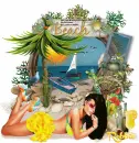 Beach girl yellow/Robbie