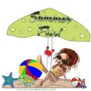 Summer Fun - Girl - Beach
