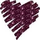 glitter heart