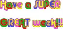 have a great week