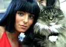 Yulia with a cat