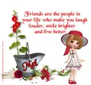 Mel - Friends - Flowers - Girl