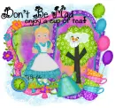 Don't be mad enjoy a cup of tea Alice in wonderland