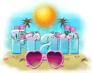Fran-Pink summer glasses