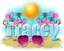 Tracey-pink summer glasses