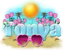 Tonya-Pink summer glasses