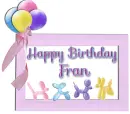 Happy Birthday Fran- Fran