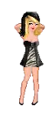 Black & zebra dress
