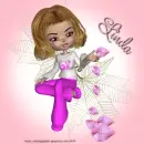 Linda - Pink - Leaves