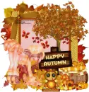 Happy Autumn/girl in leaves