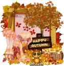 Happy Autumn/girl in leaves/Melanie