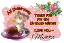 TQ Birthday Wishes ~ Mietta