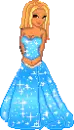 Cute doll in blue