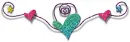 Glittery Heart Divider