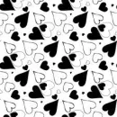 black & white heart  background 