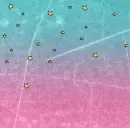 pink & blue star background 