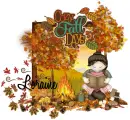 Loraine - Cozy Fall Autumn Days stitting by fire