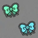green & blue bow background