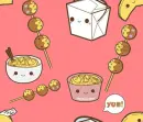 cute yummy food background